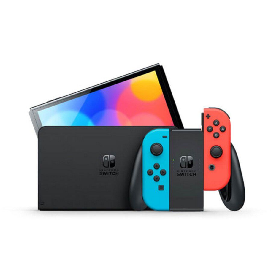 Nintendo Switch OLED Model: Neon Blue & Neon Red
