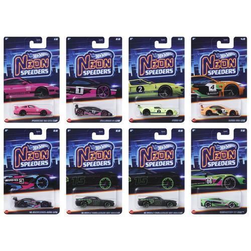 Hot Wheels HLH72 Neon Speeders Dash C Set of 10