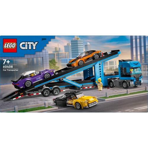 LEGO City Car Transporter Truck with Sports Cars 60408