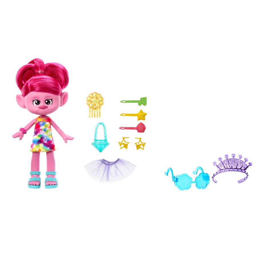 DreamWorks Trolls Band Together Hair-Tastic Queen Poppy Fashion Doll |  Very.co.uk